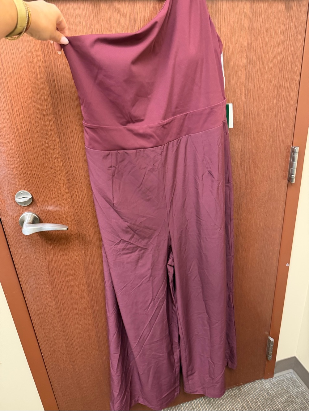 HALARA Wine Purple Wide-Leg Jumpsuit
